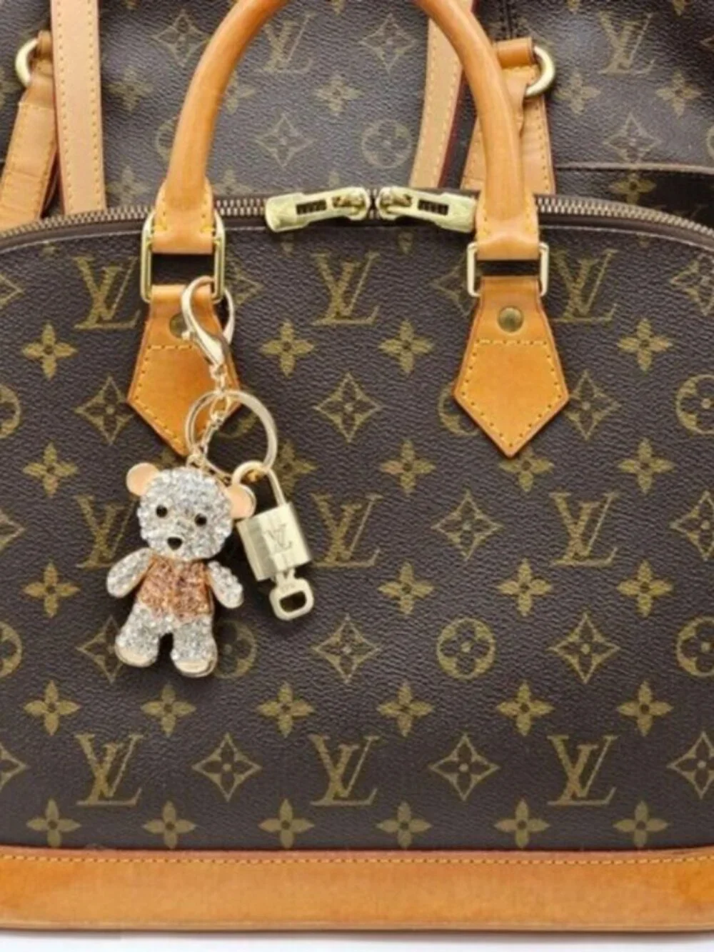 Louis Vuitton Gold Padlock 🔑 Authentic LV Unbranded Keychain Bag Charm